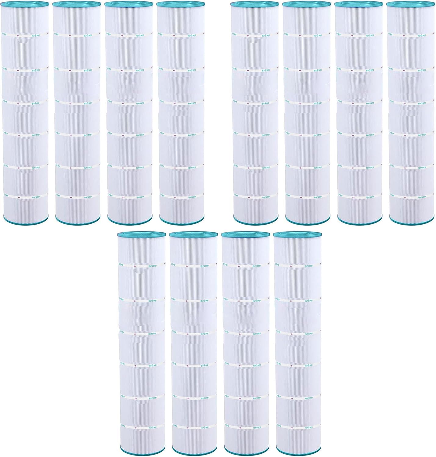Hurricane Filters 12 Pack HF7494-04 Advanced Pool Filter Cartridge - Replacement for PA131, Unicel C-7494, Filbur FC-1227, Hayward SwimClear C5030, C5025, C5020