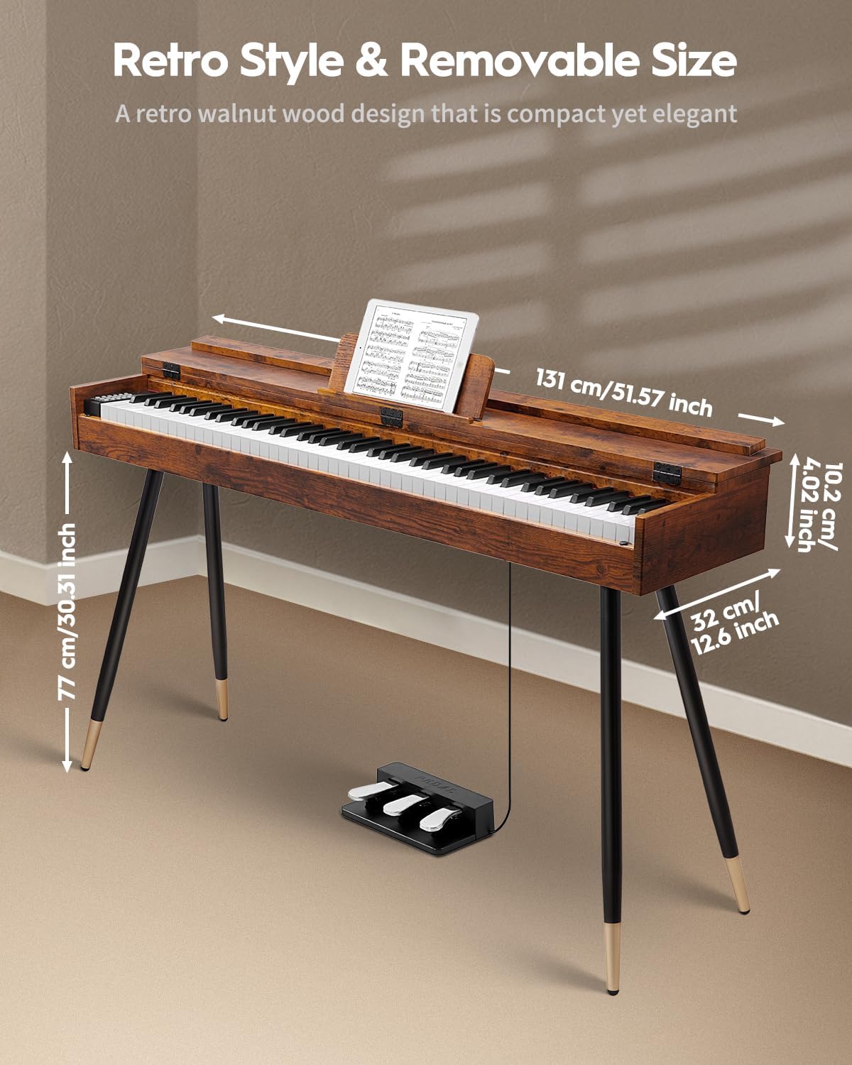 STRICH 88 Key Digital Piano & Piano Bench