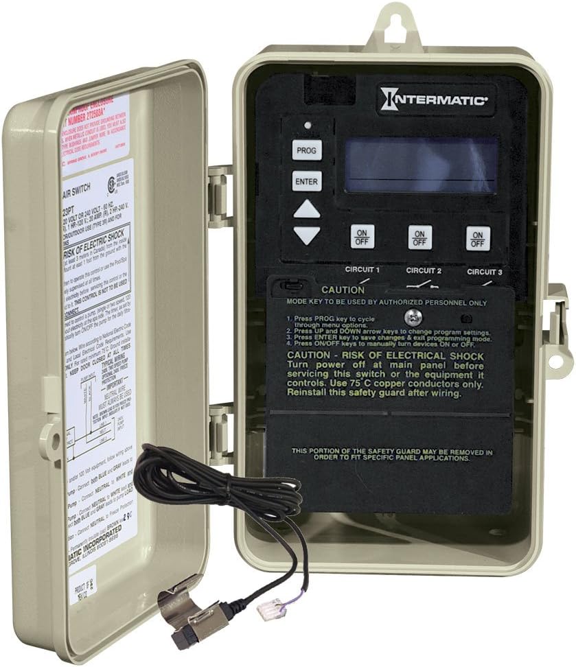 Intermatic PE153P Three Circuit Digital Time Switch Outdoor Case