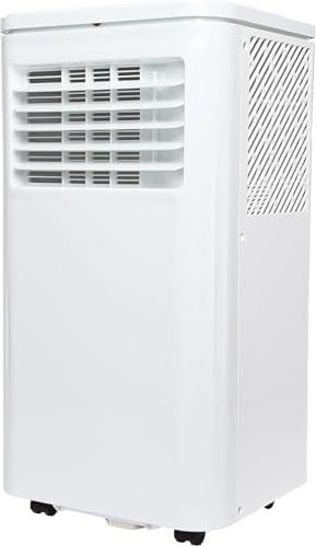 10,000 BTU Portable Air Conditioner 3-in-1 Cooling Dehumidifier & Fan, Cools Up to 450 Sq Ft, LED Display & Remote Control, Eco-Friendly R32, Low Noise, 360° Wheels with Sliding Window Kit