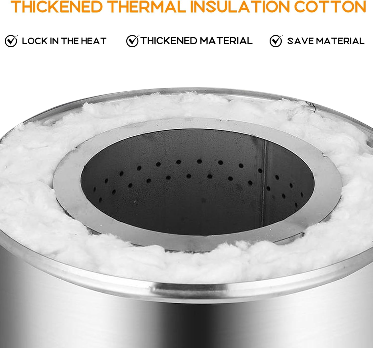 Smokeless Firepit Stainless Steel Wood Burning Fire Pit with Wind Guard und Ash Outlet Solo Fire Pits for Outside Camping Bonfire Backyard Garden Barbecue