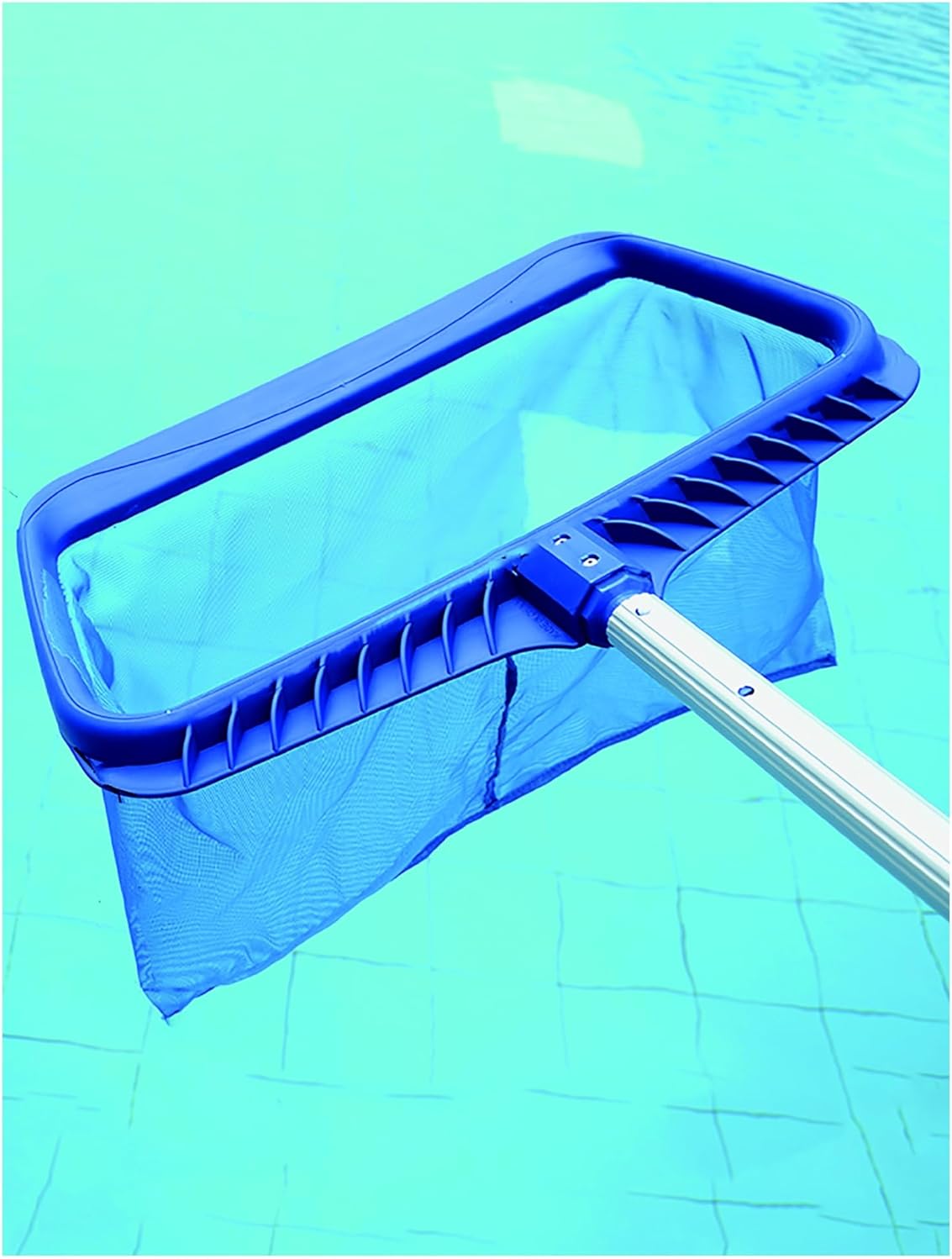 Pool Skimmer Net, Pool nets for Cleaning Leaves with deep rake net, Heavy Duty Swimming Pool Leaf Rake Cleaning Tool with Fine Mesh Frame Fits Standard Poles(Style 2,100cm-300cm)