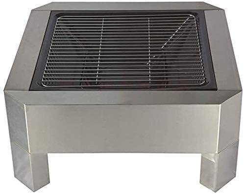 Fire Pits Outdoor Wood Burning 71Cm Diamete Fire Pit - Outdoor Fire Large Bonfire Wood Burning Patio Coal Grill Firepit for Outside Grill Charcoal Smokeless with Cover BBQ Cooking for Outside Camping