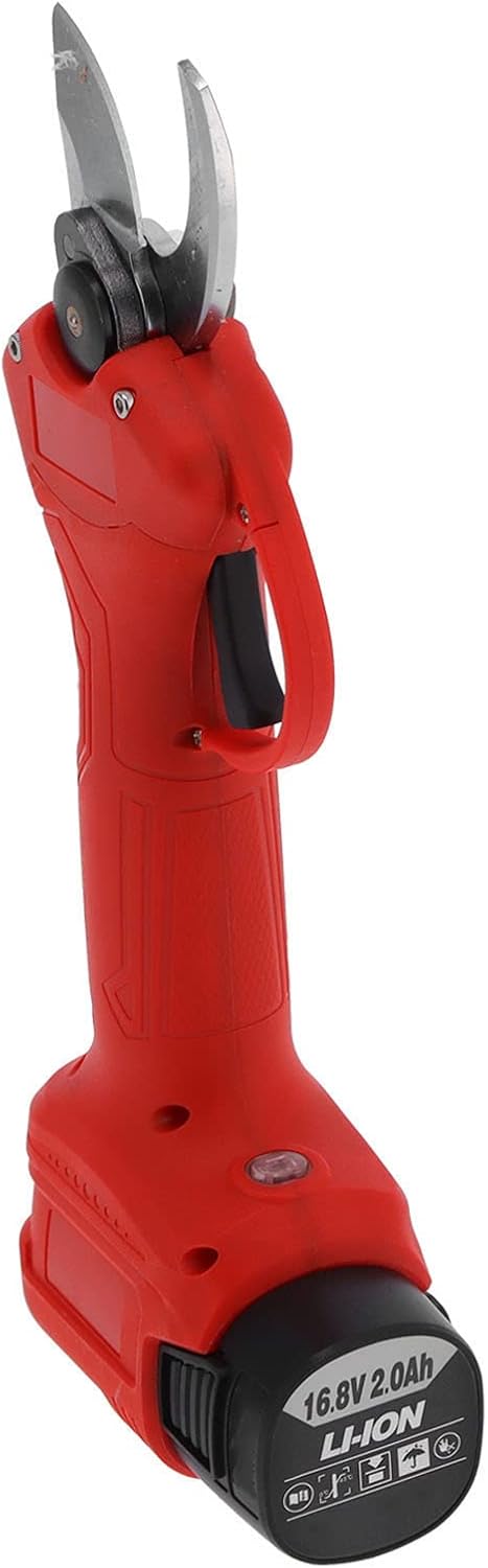 Cordless Electric Pruning Shears with SK5 Carbon Tool Steel Blade Rechargeable Lithium Battery 500W Power 25mm Trim Diameter Easy to Carry 8‑10 Times Efficiency for Fruit