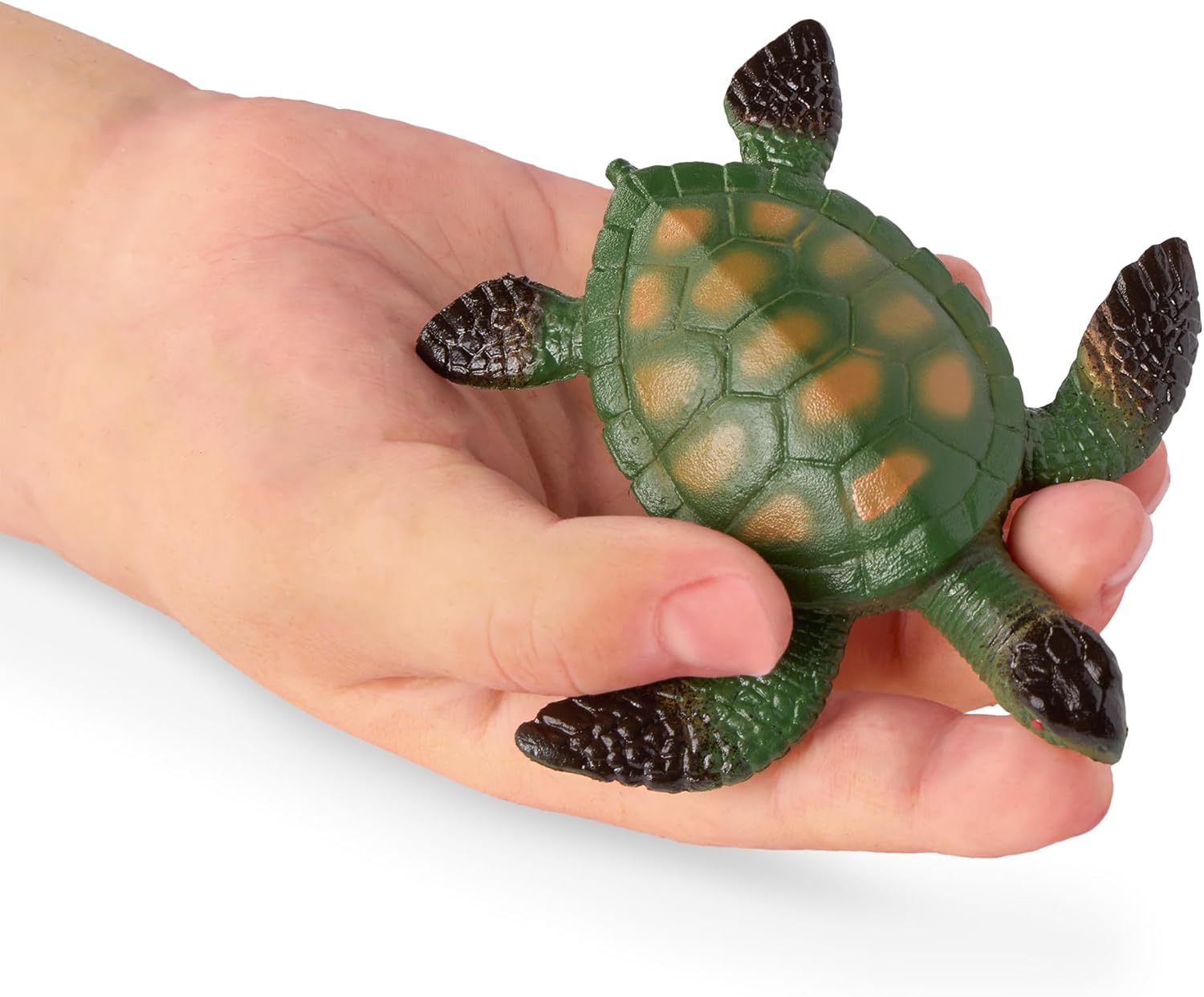 Terra by Battat – 60 Pieces Marine World Realistic Ocean Animal Toy Set – Plastic Sea Animal Figurines & Accessories – Includes Shark, Whale, Dolphin & More for Kids & Toddlers 3+ Years