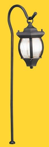 Corona CL-637-BK -Low Voltage/ 12V Area Light Aluminum French, Lantern, Black