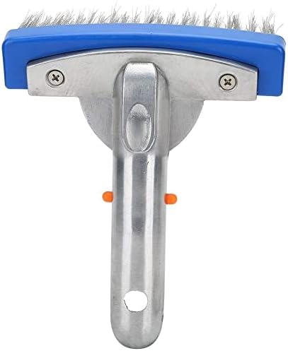 5in Swimming Pool Stainless Steel Brush for Cleaning Concrete Tiles Gunite Plaster Spa Pond Floor Wall Cleaning Equipment