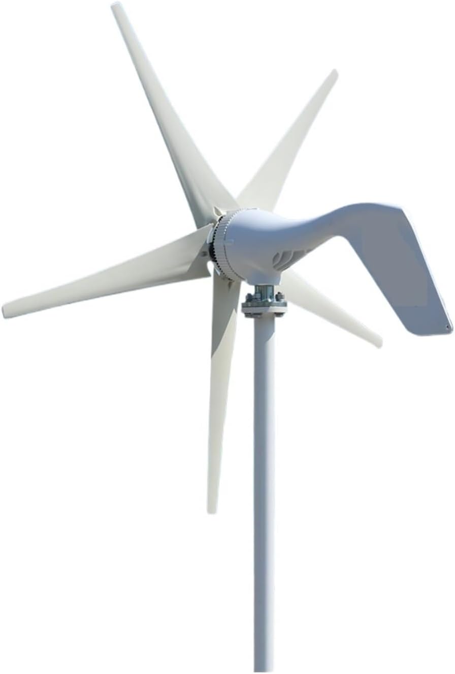 Windmill Generator, 1.3m Start Up Three Phase AC 12v 24v 48v Wind Turbine with 12V 24V Auto Regulator Home Use 400w Wind Turbine (Color : 3 Blades, Size : 48V)