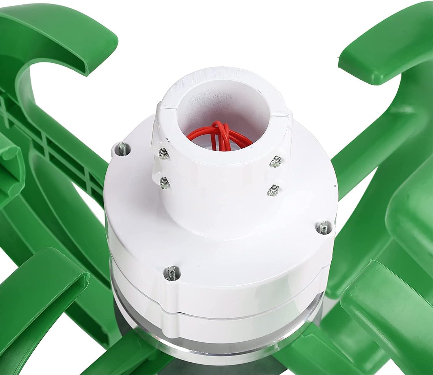 Wind Turbine Generator Kit 12000W with 4 Blade, Wind Generator Kit with Charge Controller, Wind Power Generator for Marine, RV, Home Green