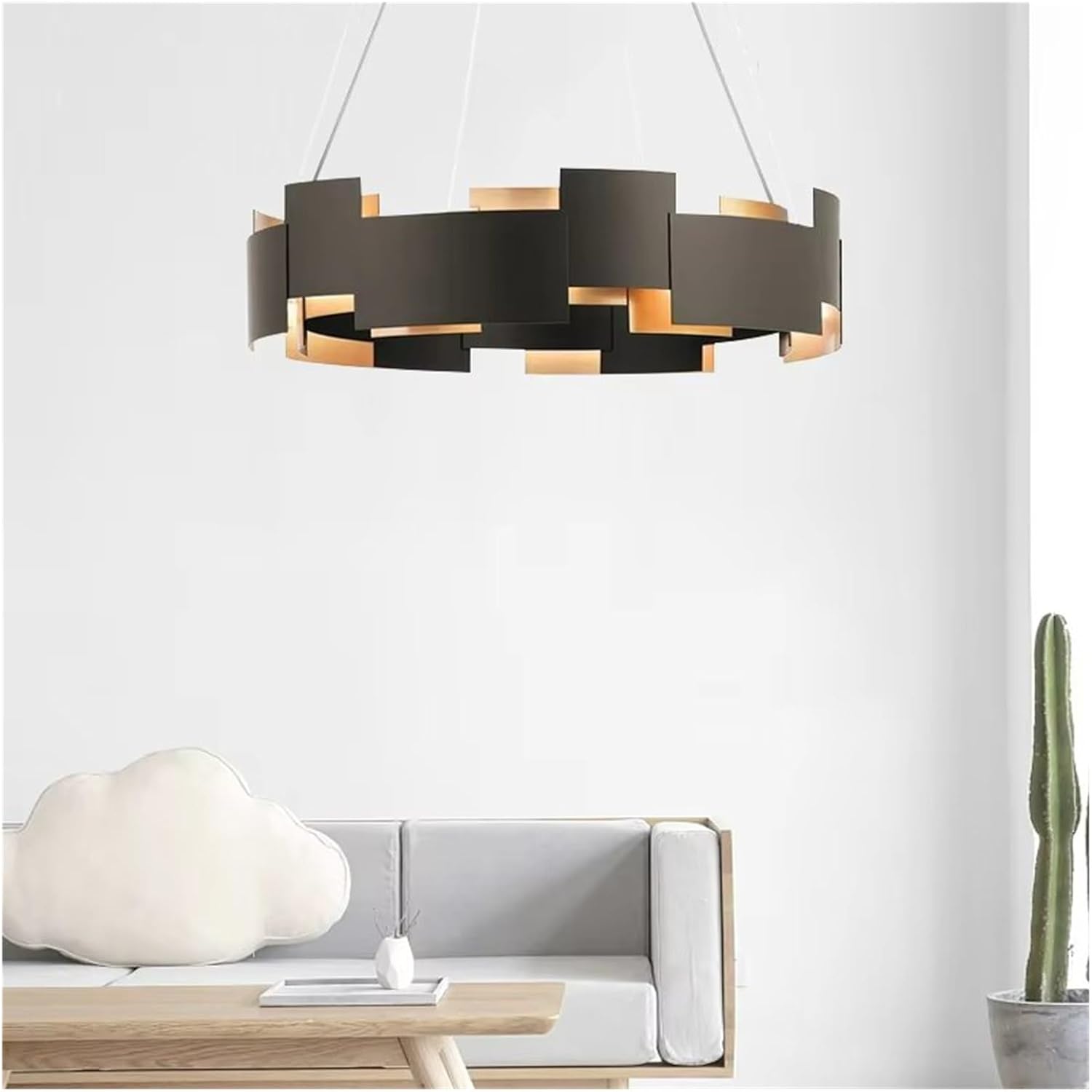 Modern Black Metal Pendant Lights for Bedrooms Dining Rooms Kitchens,Light Fixture Chandelier