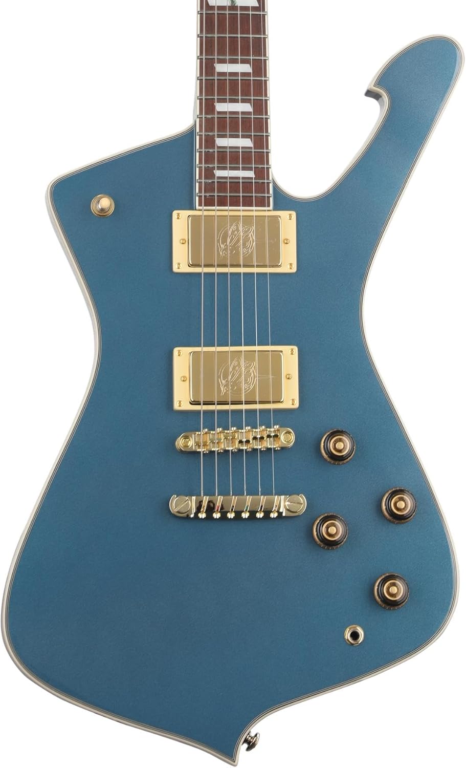 Ibanez Iceman IC420 Electric Guitar - Antique Blue Metallic