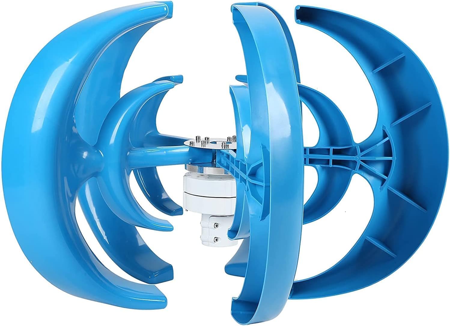 Wind Turbine 10000W 5 Blade Wind Vertical Axis Generator AC Permanent Magnet Generator Wind Turbine Kit with Controller for Wind Solar System