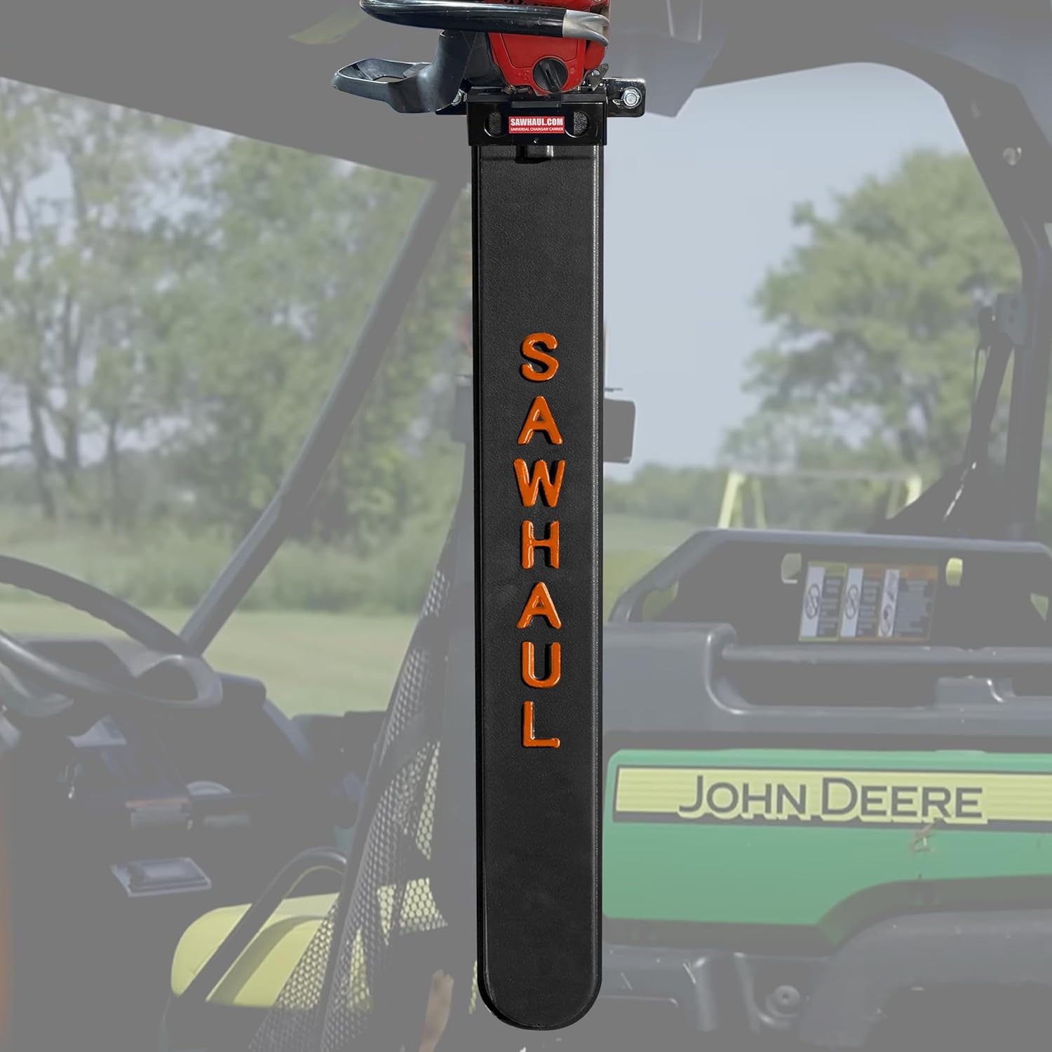 SawHaul Universal Chainsaw Holder for Tubing and ROPS - Made in Kansas USA - Fixed Mount Chainsaw Carrier (36