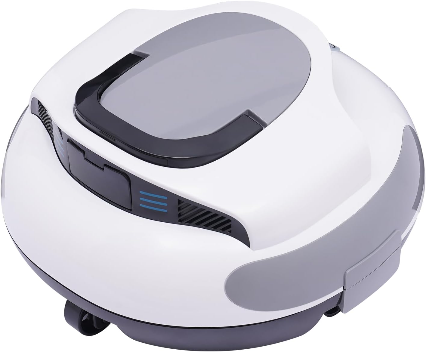 Robotic Cordless Pool Vacuum Cleaner for Above Ground Pools with Powerful Dual Brushless Motors, 75 Mins Runtime, Self-Parking, Automatic Robot Cleaners for Inground Flat Pools up to 807ft²