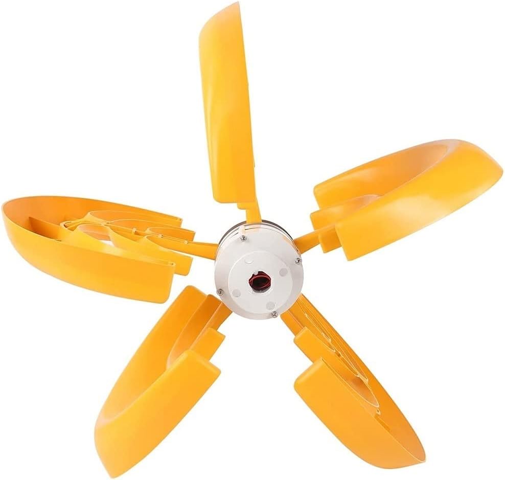 400W Wind Turbine Generator 5 Blades Vertical Axis Wind Power Generator with Charge Controller, Suitable for Terrace, Marine, Motor Home, Chalet, Boat