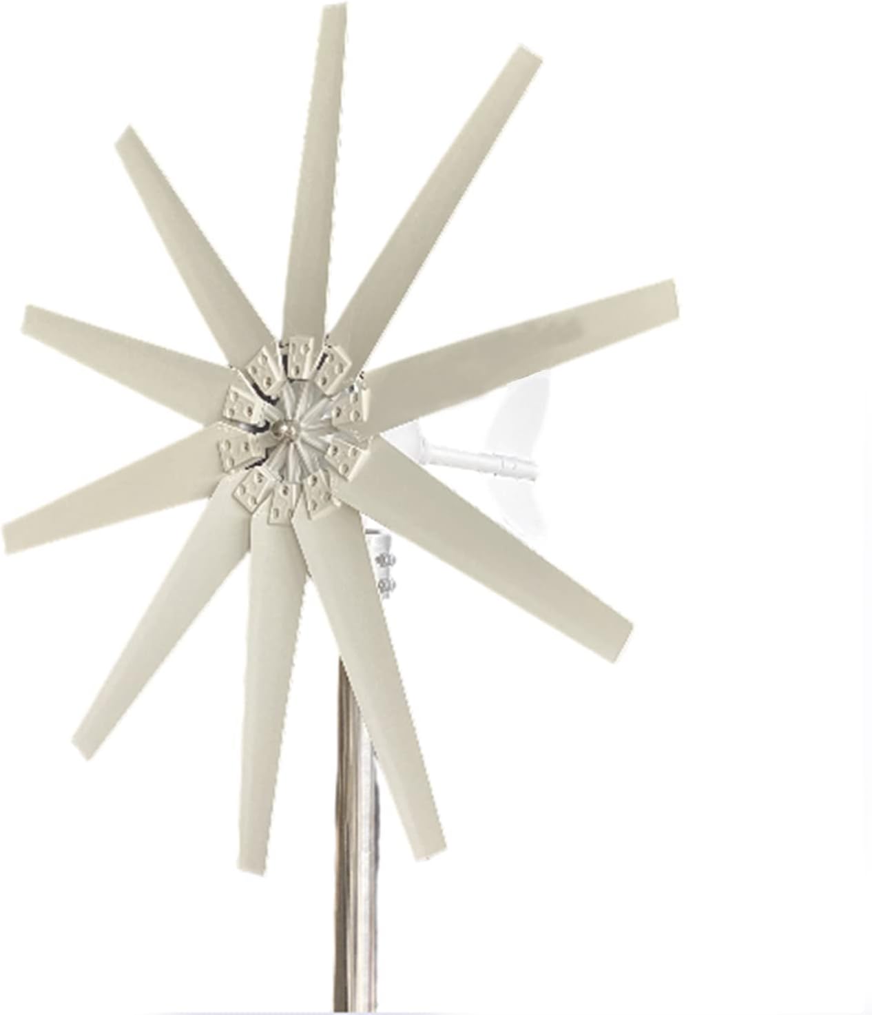 Efficiently 10 Blades Wind Turbine Generator, Windmill Generator 2000W 48V Wind Turbine+Controller Kit for Boats, Terraces, Cabins Or Home