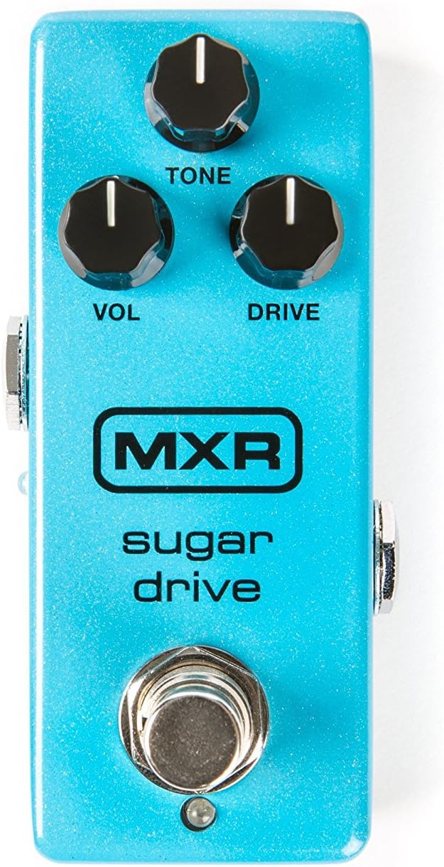 Briskdrop MXR M294 Sugar Drive Pedal Bundle with 2 MXR Patch Cables and Power Supply
