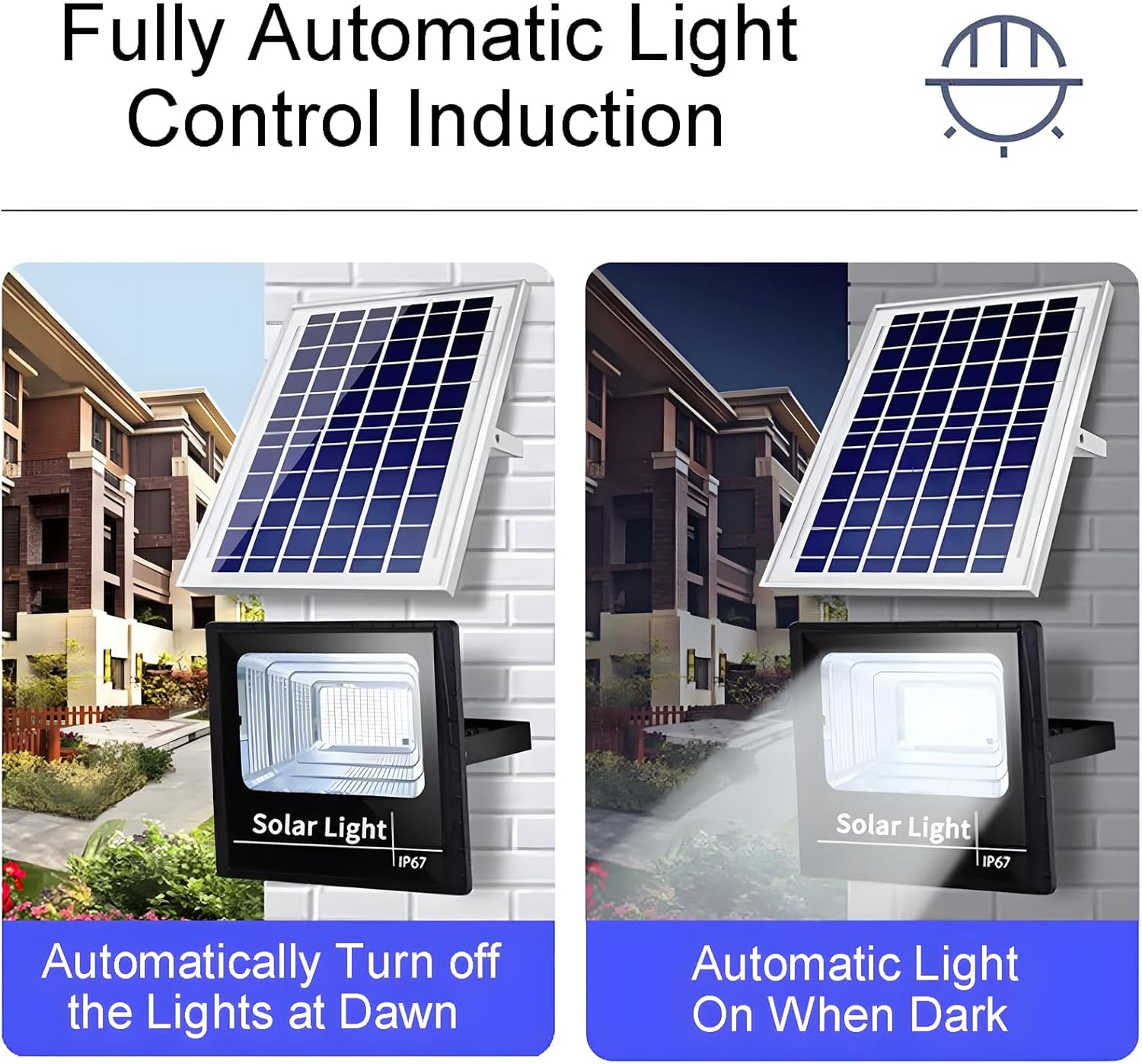 DuBom 100W-800W Solar Flood Light Outdoor Remote, 6000K Bright LED, IP67 Waterproof Solar Power Security Light Auto On/Off Dusk to Dawn for Yard, Gazebo, Shed, Barn, Porch, Patio, Garage, Garden,400w