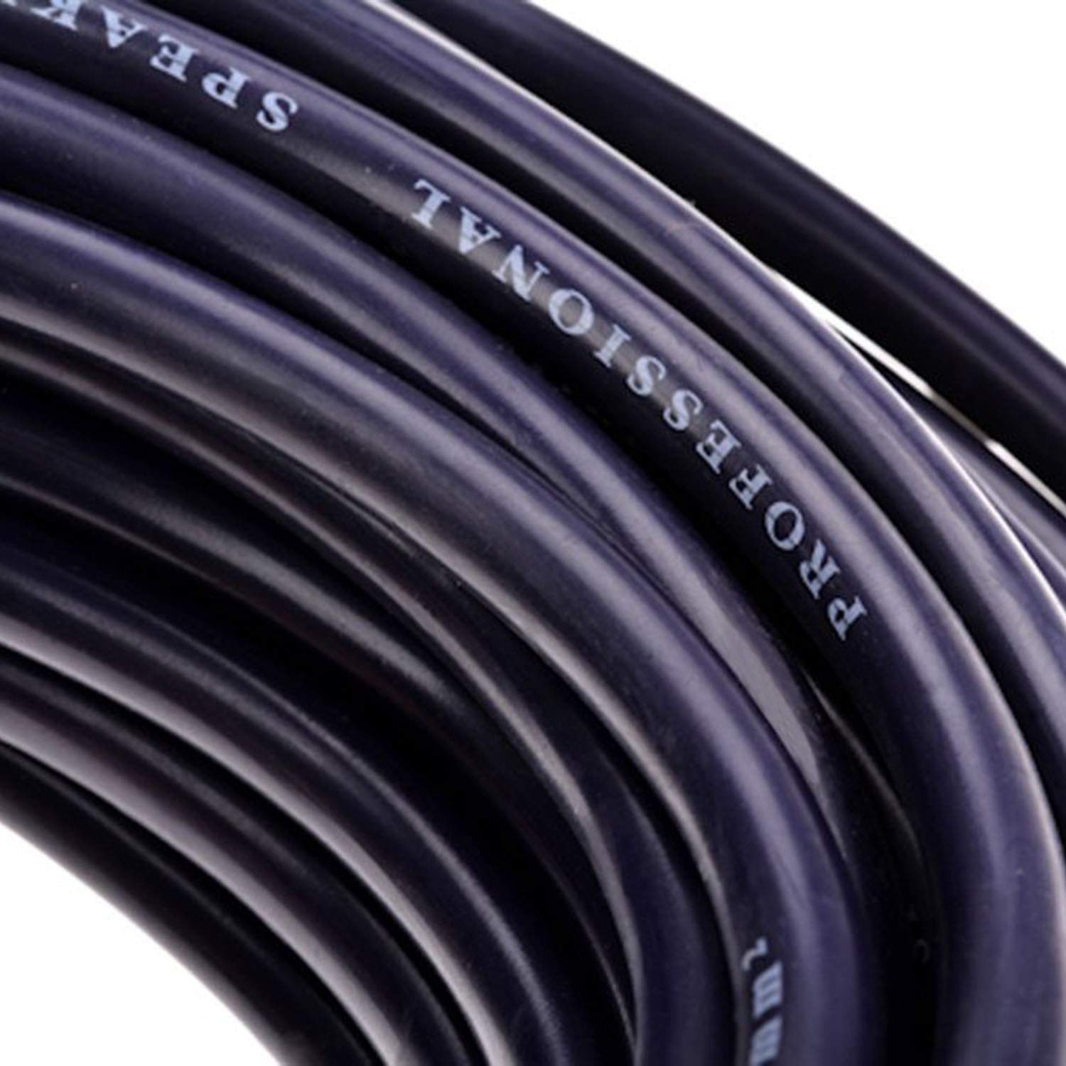 2Pack 100 ft Male Speakon to Speakon Cables, Professional 12 Guage AWG Audio Cord DJ Speaker Cable Wire with Twist Lock - 2 Conductor.