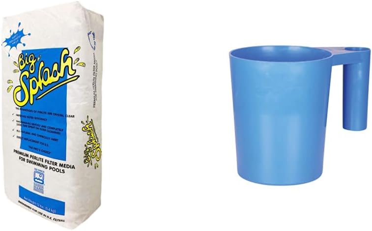 AquaPerl-12 4212 Filter Powder and Blue Devil D.E. Scoop | Swimming Pool Maintenance Bundle