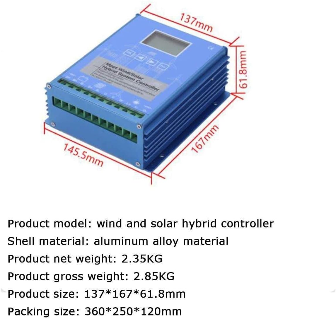 12V/24V/48V Wind Solar Hybrid Charge Controller with LCD Screen, 6000W/8000W/10000W Wind Turbine Solar Hybrid MPPT Charge Boost Controller (48v 10000w)