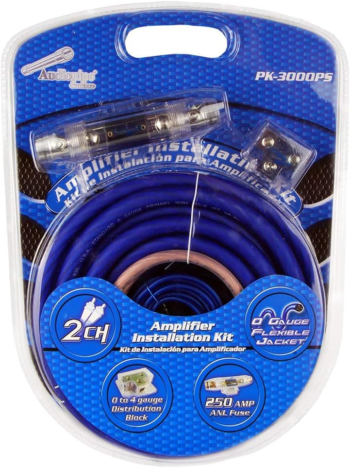 Audiopipe PK3000P 3000 Watt Amplifier Installation Kit