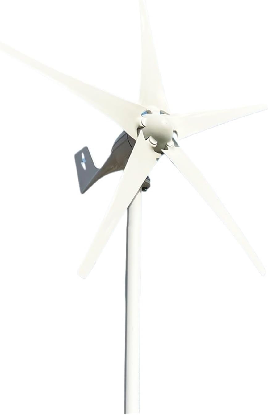 5000W Horizontal Wind Turbine Generator 5 Blades 48V 24V with MPPT Charger Controller Off Grid System for Home Use Industrial Energy(with Mppt Controller,12V)