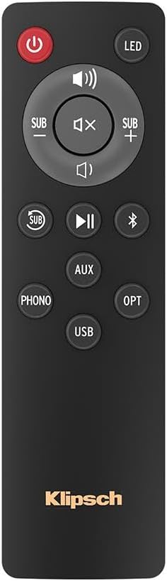 Klipsch Reference R-40PM Powered Bookshelf Speakers - 90-Degree x 90-Degree Tractrix Horn - Linear Travel Suspension - Sleek, Modern Appearance