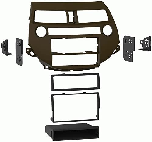 Single and Double DIN Car Stereo Radio Install Kit (Taupe) Package Compatible with Crosstour 2013, 2014, & 2015 with Factory Amplifier