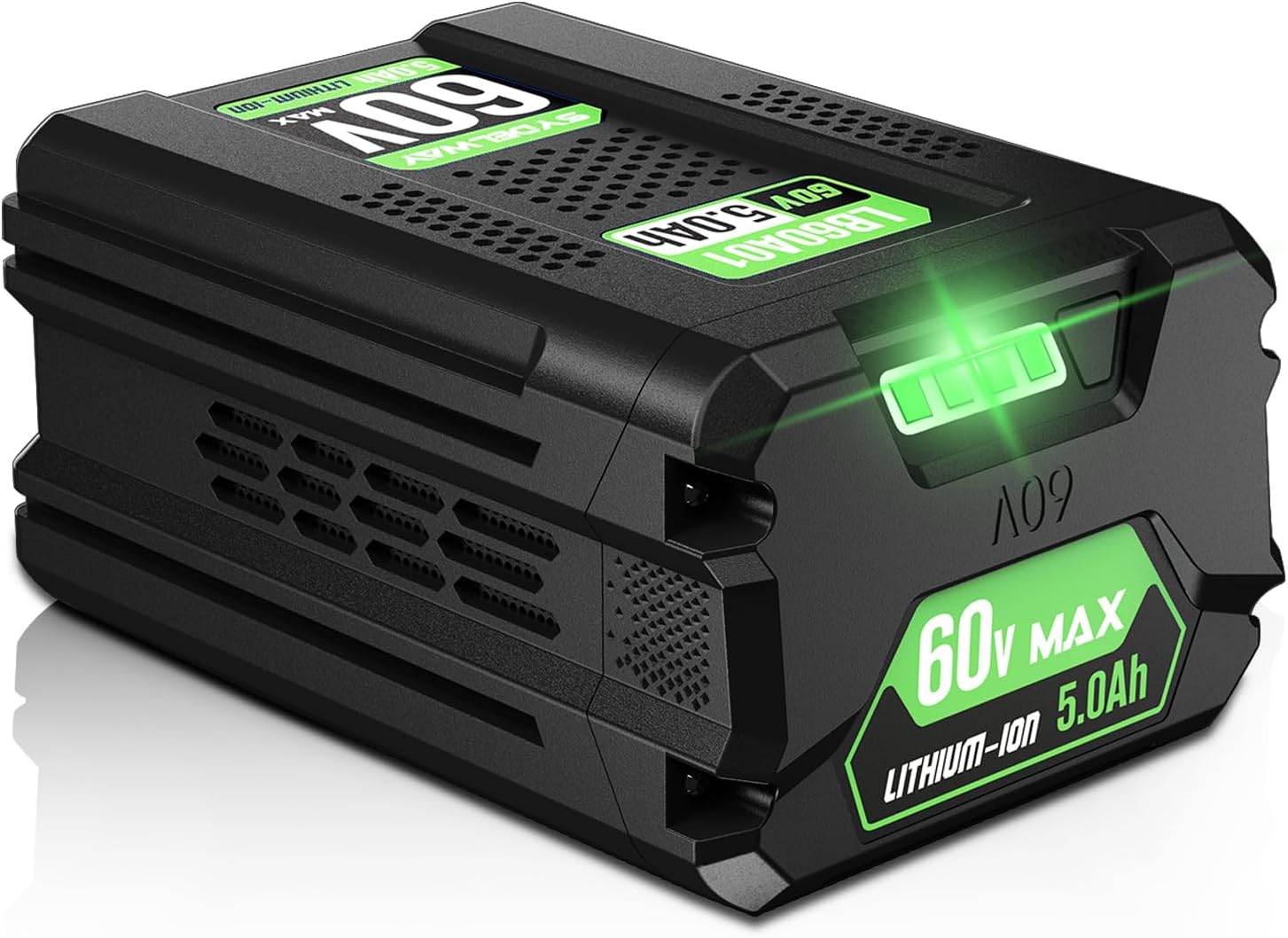 5.0AH Replacement for Greenworks 60V Battery, Fit for Green Works 60V Cordless Power Tools Batteries LB60A03 LB60A02 LB60A00