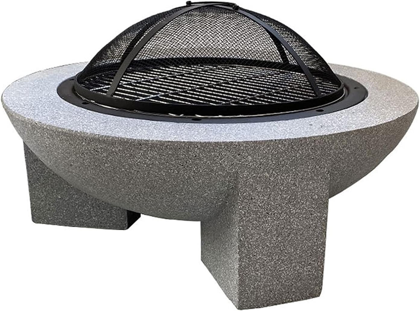 Fire Pit Outdoor fire Pit, 30-inch Round fire Pit, Used for Cooking Barbecue, with Spark Screen and Fireplace Poker