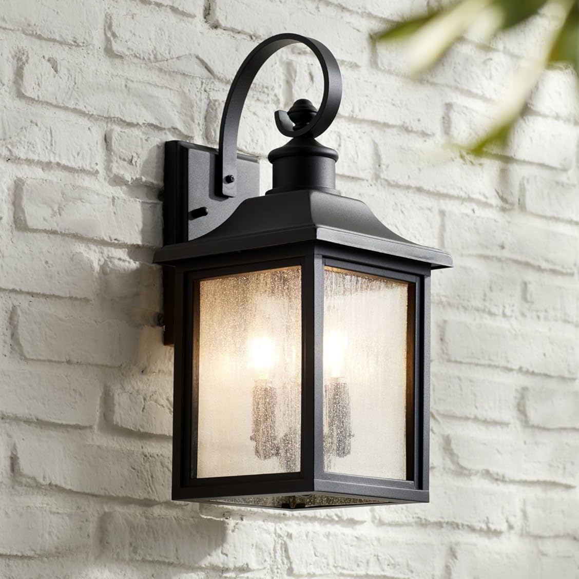 John Timberland Moray Bay Industrial Outdoor Wall Light Fixture Black Steel 17 3/4