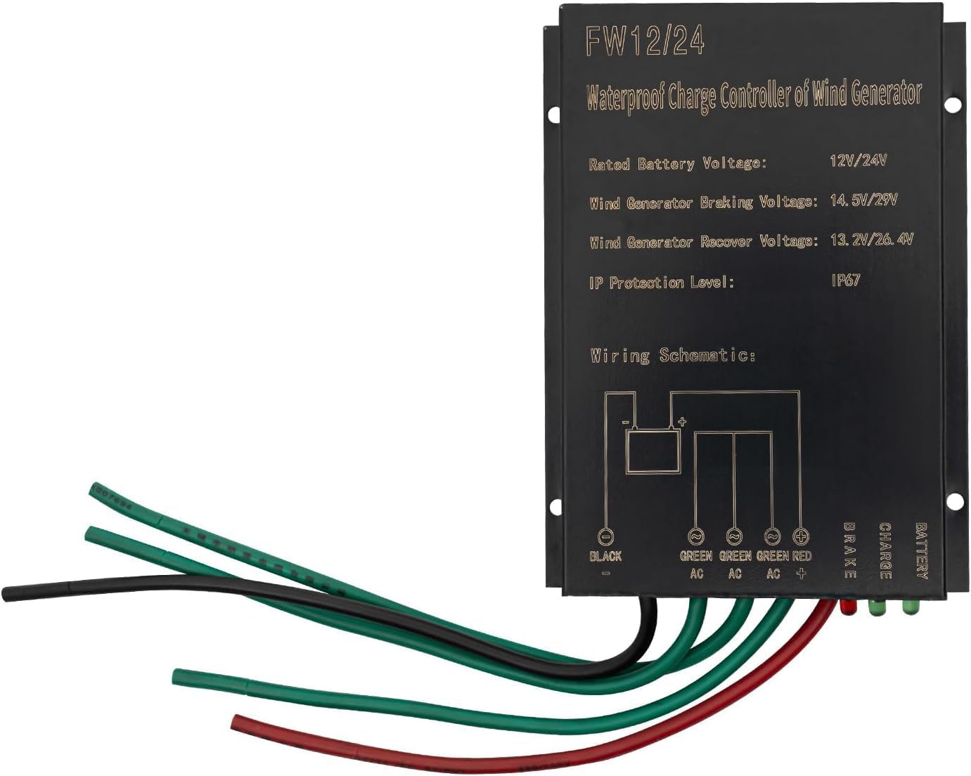 CAJUCA Wind Power Turbine Generator, 3000W Vertical Wind Turbine Power Generator Kit DIY Portable Helix Natures Generator