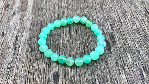 chrysoprase bracelet handmade 7mm grade natural green chrysoprase beaded gemstone bracelet stack bracelet unisex bracelet gift bracel
