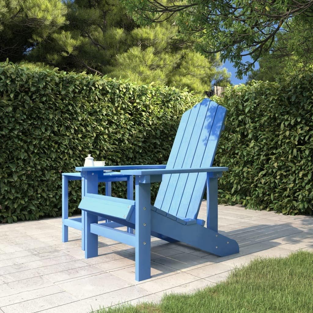 Patio Adirondack Chair HDPE Aqua Blue,HDPE Patio Adirondack Chair: WeatherResistant and Comfortable Outdoor Lounge Outdoor Seating Furniture