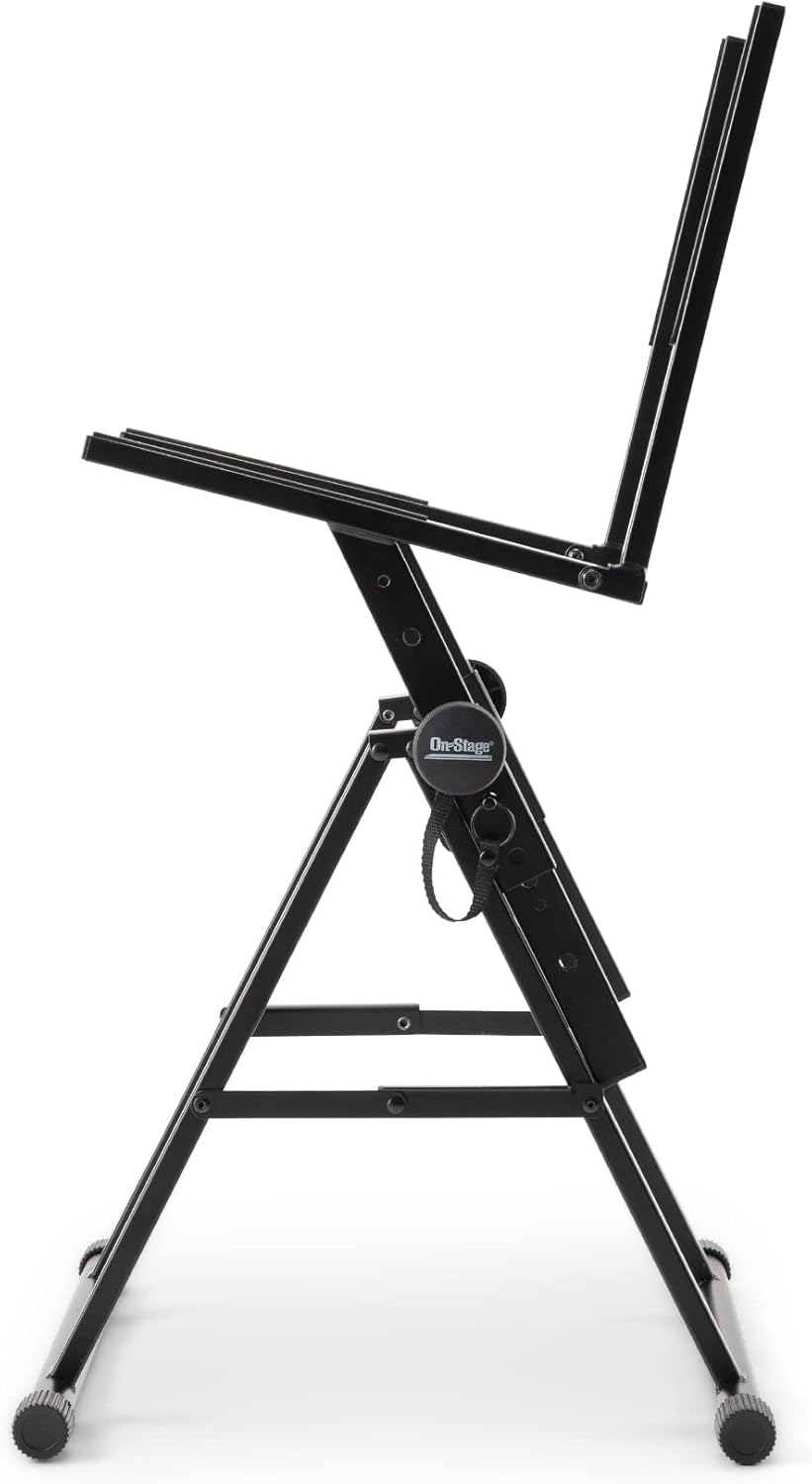 On-Stage RS7000 Tilt-Back Amp Stand, Black & Gator Frameworks Low Profile Guitar Combo Amp Stand; Fully Collapsible (GFWGTRAMP100)