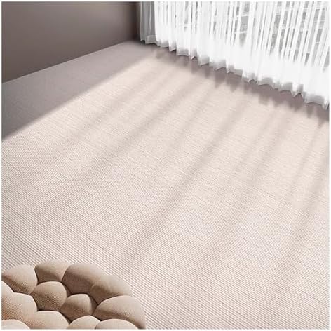 Soundproof Carpet Household Sound-Absorbing and Shock-Absorbing Pad Floor Thickening Fitness Piano Drum Noise Reduction Mat(Milk Color,90x300cm/35.4x118.1in)
