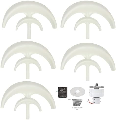 600W Vertical Axis Wind Turbine Generator Kit - 12V/24V AC, Low Start Speed, Perfect for Home & Street Lighting, Renewable Energy, Eco-Friendly Power Solution