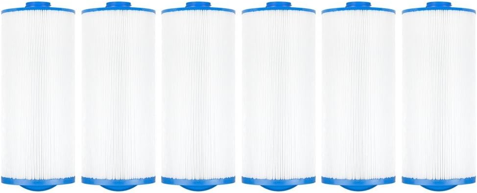 Clear Choice Pool Spa Filter 6.75 Dia x 15.50 in Cartridge Replacement for Jacuzzi Premium J-300 Baleen AK-90195, [6-Pack]