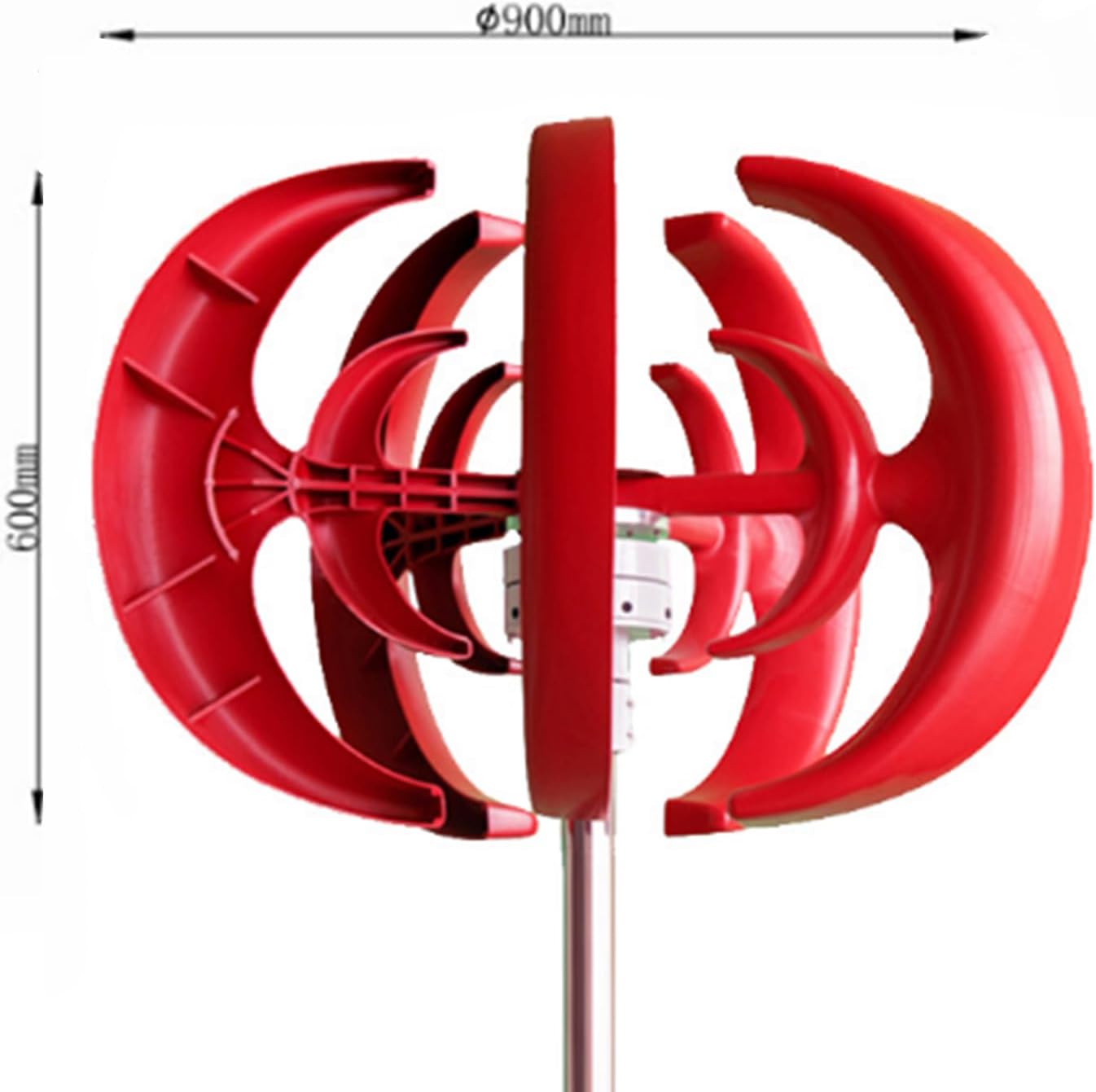 12V 24V 48V 5 Blades Wind Turbine Generator 5000W Lantern Vertical Axis Motor Kit for Home Hybrids Streetlight Use System