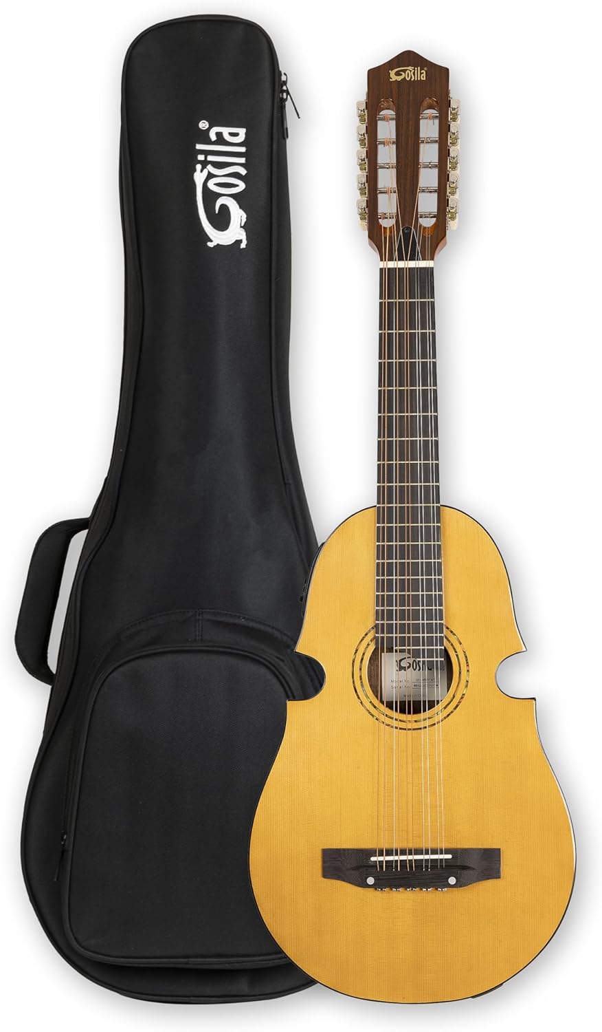 10 String Electric Acoustic Puerto Rican Cuatro Guitar Solid spruce top Ovankol back & sides rosewood fingerboard &bridge