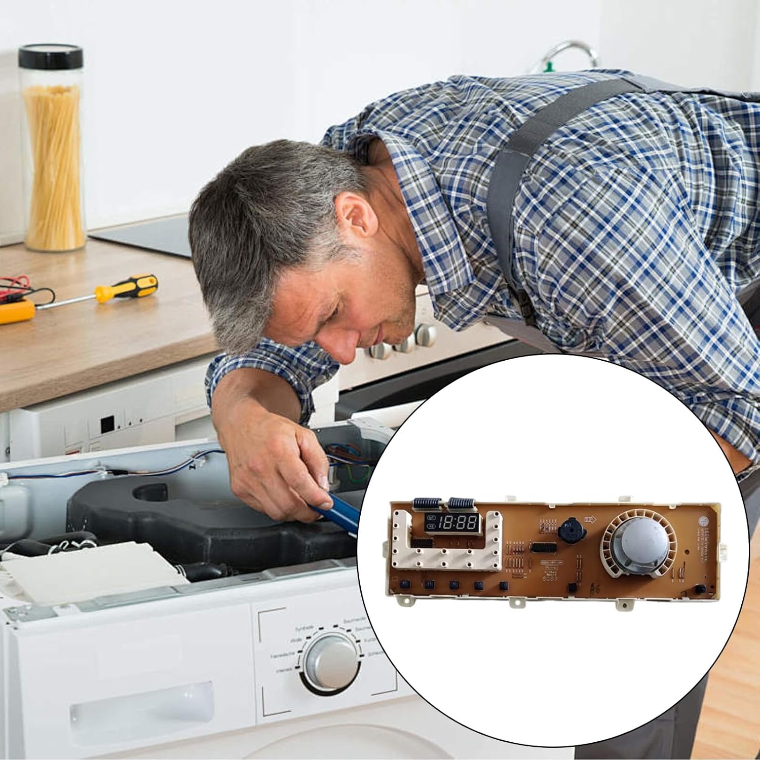 Easy Installation Washing Machine Computer Board Aluminum Circuit Accessories Replacement Part Washer Circuit