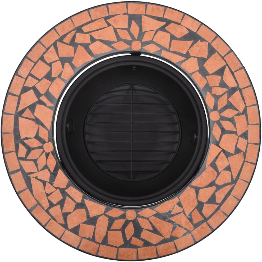 CHARMMA Mosaic Fire Pit Terracotta 26.8