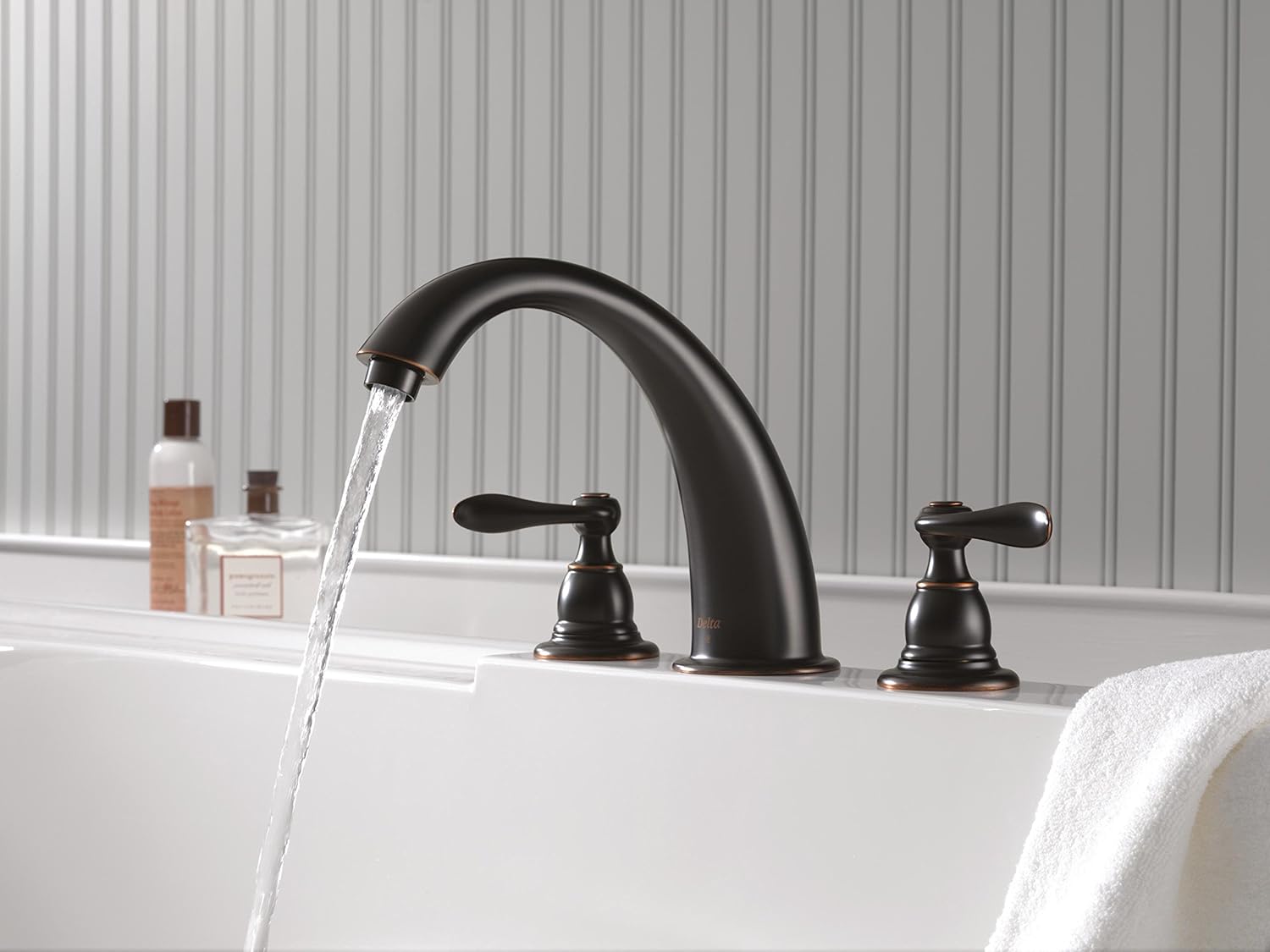 Delta Faucet Windemere Roman Tub Faucet - BT2796-OB - Bathroom Tub Faucet & Handles Set - Bathroom Accessories - Oil Rubbed Bronze (Valve Sold Separately)