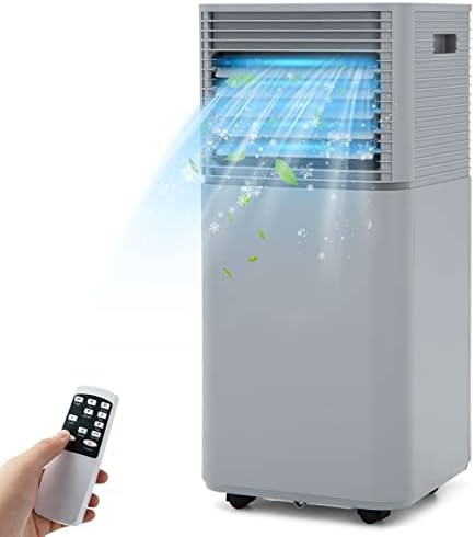 PETSITE Portable Air Conditioner, 8000 BTU AC Cooling Unit for Room, 3 in 1 AC Unit with Air Cooler & Fan & Dehumidifier Mode, Cools Up to 230 sq.ft (8000BTU, Grey)