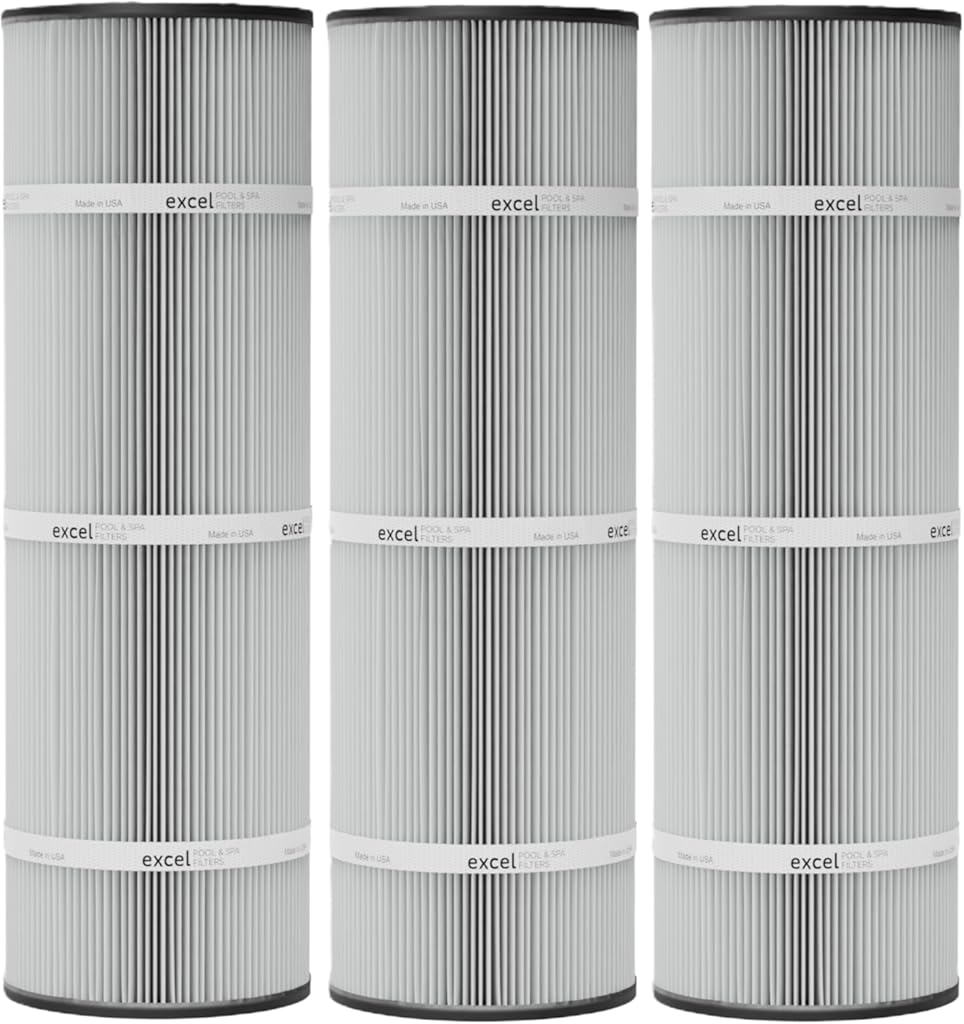 Excel XLS-787 3 Pack Replacement Filter for Jacuzzi Tri-clops TC-330 (Round)