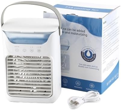 Portable Air Conditioner, 3 IN 1 Portable Air Conditioning Fan Household Multi-function Humidifier,Desktop Fan for Home Outdoors