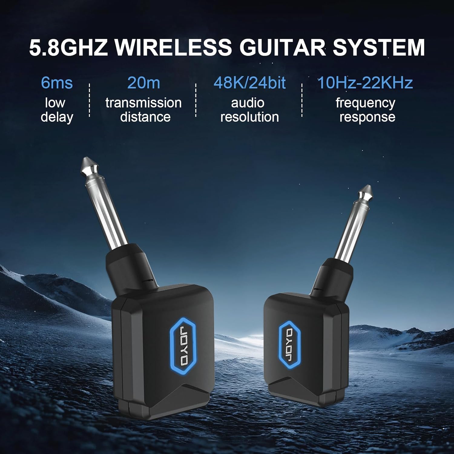 5.8Ghz Wireless Guitar Transmitter Receiver Guitar System (JW-06) and Bass Headphone Amp