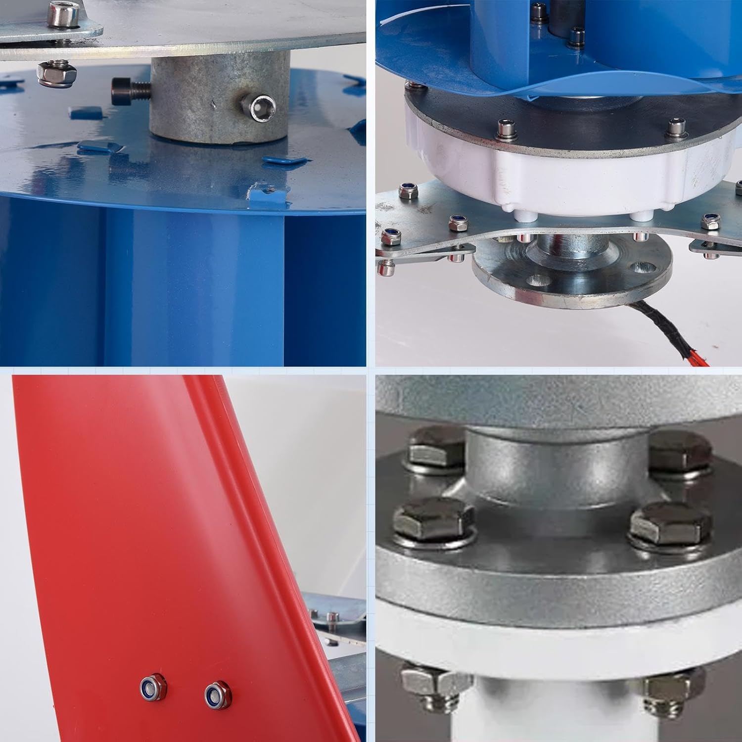 Vertical Axis Wind Turbine,3000W 12V 24V Wind Mill Generator Kit | 3 Leaves, Safe, Small Household Windmill for Home, Farm, RVs, Boats, Terraces