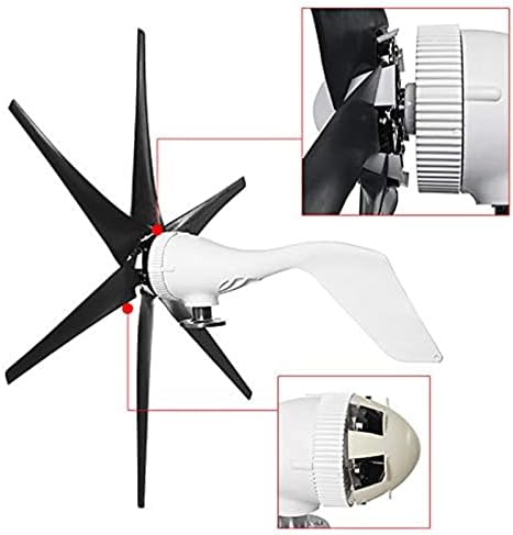 10000W Vertical Wind Turbine 220V, Low Wind Start, 12V-220V Windmill Generator, Permanent Magnet, Efficient Household Power Solution (Black)